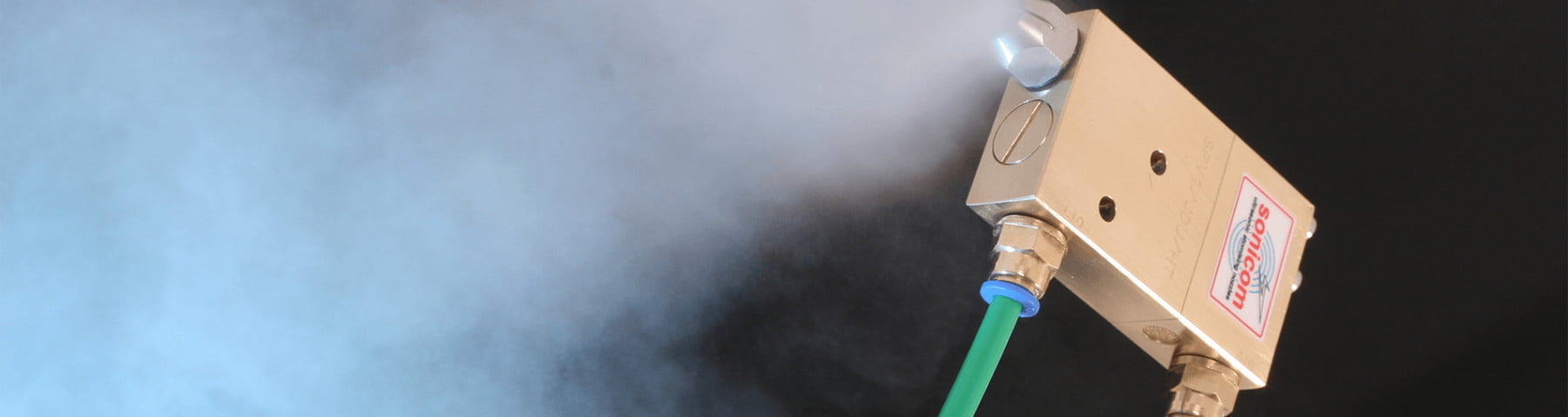 Fogging nozzle banner